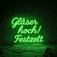 Gläser hoch! Festzelt LED-Neonschild für Party