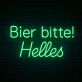 Bier bitte! Helles LED-Neonschild für Bar und Kneipe