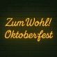 Zum Wohl! Oktoberfest LED-Neonschild für Bar und Festival
