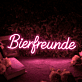 Bierfreunde LED-Neonschild für Bar und Partyräume