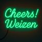 Cheers! Weizen LED-Neonschild für Bar Kneipe