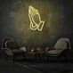 betende Hände LED-Neonschild Wohnzimmer Lounge
