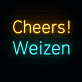 Cheers! Weizen LED-Neonschild für Bar und Brauerei