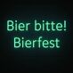 Bier bitte! Bierfest LED-Neonschild für Bar und Festival