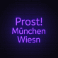 Prost! München Wiesn LED-Neonschild für Bar und Festival