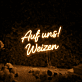Auf uns! Weizen LED-Neonschild für Bar und Brauerei