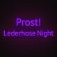 Prost! Lederhose Night LED-Neonschild für Bar Party