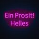 Ein Prosit! Helles LED-Neonschild für Bar Brauerei