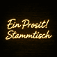 Ein Prosit! Stammtisch LED-Neonschild für Bar und Restaurant