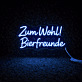 Zum Wohl! Bierfreunde LED-Neonschild für Bar Kneipe