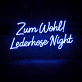 Zum Wohl! Lederhose Night LED-Neonschild für Bar und Festival