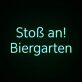 Stoß an! Biergarten LED-Neonschild für Biergarten Bar