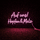 Auf uns! Hopfen & Malz LED-Neonschild für Bar und Brauerei