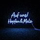 Auf uns! Hopfen & Malz LED-Neonschild für Bar und Brauerei