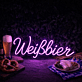 Weißbier LED-Neonschild für Bar und Biergarten