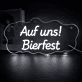Auf uns! Bierfest LED-Neonschild für Bar und Festival