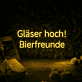 Gläser hoch! Bierfreunde LED-Neonschild für Bar und Party