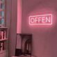 OFFEN LED-Neonschild im Rahmen für Geschäfte und Cafés