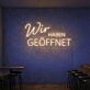 Wir haben geöffnet LED-Neonschild für Café Bar