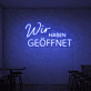 Wir haben geöffnet LED-Neonschild für Café Bar
