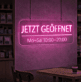 JETZT GEÖFFNET LED-Neonschild für Café Laden