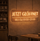JETZT GEÖFFNET LED-Neonschild für Café Laden