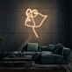 Gesicht mit Sonnenbrille Linienzeichnung LED-Neonschild für Wohnzimmer Lounge