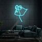 Gesicht mit Sonnenbrille Linienzeichnung LED-Neonschild für Wohnzimmer Lounge