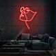 Gesicht mit Sonnenbrille Linienzeichnung LED-Neonschild für Wohnzimmer Lounge