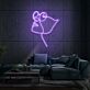 Gesicht mit Sonnenbrille Linienzeichnung LED-Neonschild für Wohnzimmer Lounge