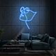 Gesicht mit Sonnenbrille Linienzeichnung LED-Neonschild für Wohnzimmer Lounge