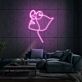 Gesicht mit Sonnenbrille Linienzeichnung LED-Neonschild für Wohnzimmer Lounge