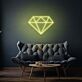 Diamant Symbol LED-Neonschild Wohnzimmer Dekoration