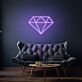 Diamant Symbol LED-Neonschild Wohnzimmer Dekoration