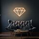 Diamant Symbol LED-Neonschild Wohnzimmer Dekoration