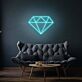 Diamant Symbol LED-Neonschild Wohnzimmer Dekoration