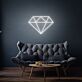 Diamant Symbol LED-Neonschild Wohnzimmer Dekoration