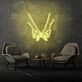 zwei haltende Hände LED-Neonschild Wohnzimmer Schlafzimmer