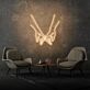 zwei haltende Hände LED-Neonschild Wohnzimmer Schlafzimmer