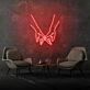 zwei haltende Hände LED-Neonschild Wohnzimmer Schlafzimmer