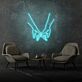 zwei haltende Hände LED-Neonschild Wohnzimmer Schlafzimmer