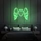 Engelsflügel Herz Neon LED Neonschild