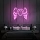 Engelsflügel Herz Neon LED Neonschild