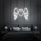 Engelsflügel Herz Neon LED Neonschild