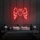 Engelsflügel Herz Neon LED Neonschild