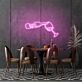 Weinflasche und Weinglas LED-Neonschild Bar Wohnzimmer