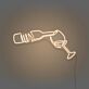 Weinflasche und Weinglas LED-Neonschild Bar Wohnzimmer