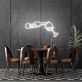 Weinflasche und Weinglas LED-Neonschild Bar Wohnzimmer