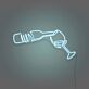 Weinflasche und Weinglas LED-Neonschild Bar Wohnzimmer