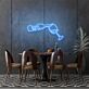 Weinflasche und Weinglas LED-Neonschild Bar Wohnzimmer